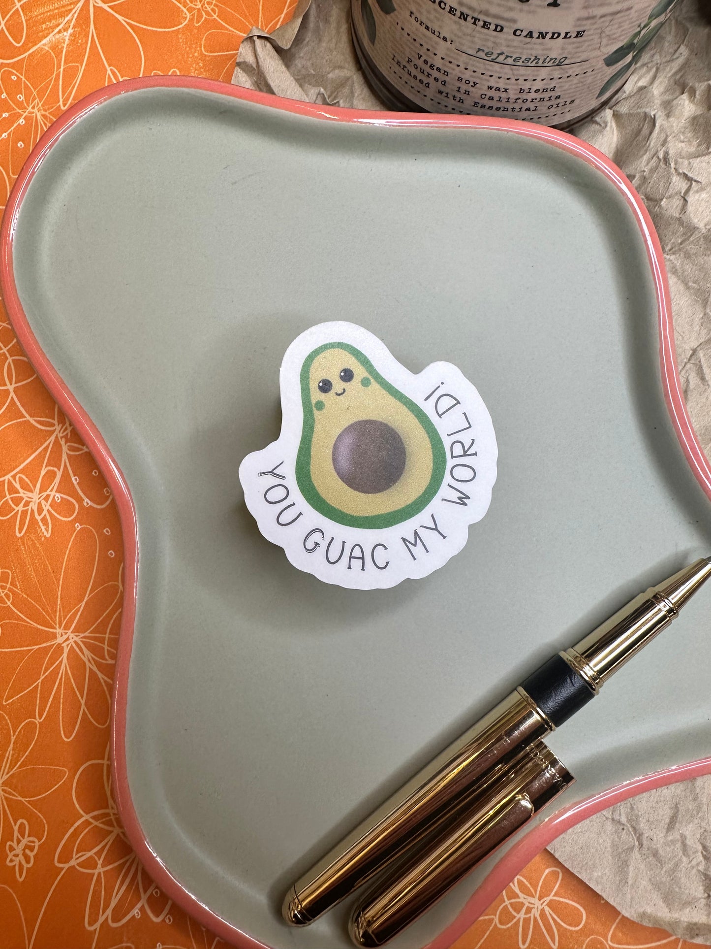 You Guac My World Avocado sticker