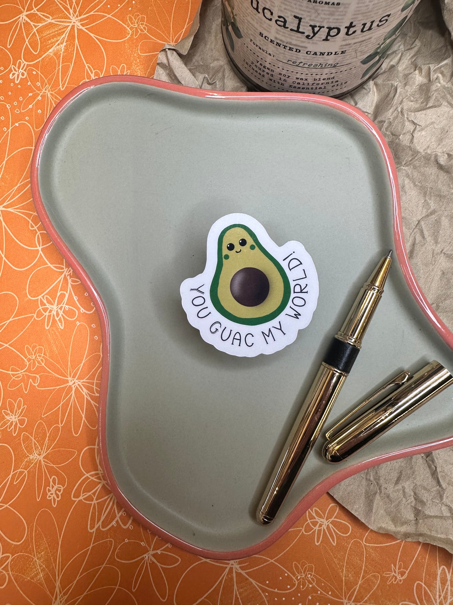 You Guac My World Avocado sticker